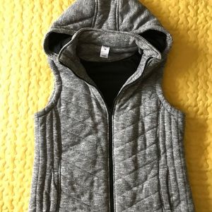 Puffer Vest black/ white